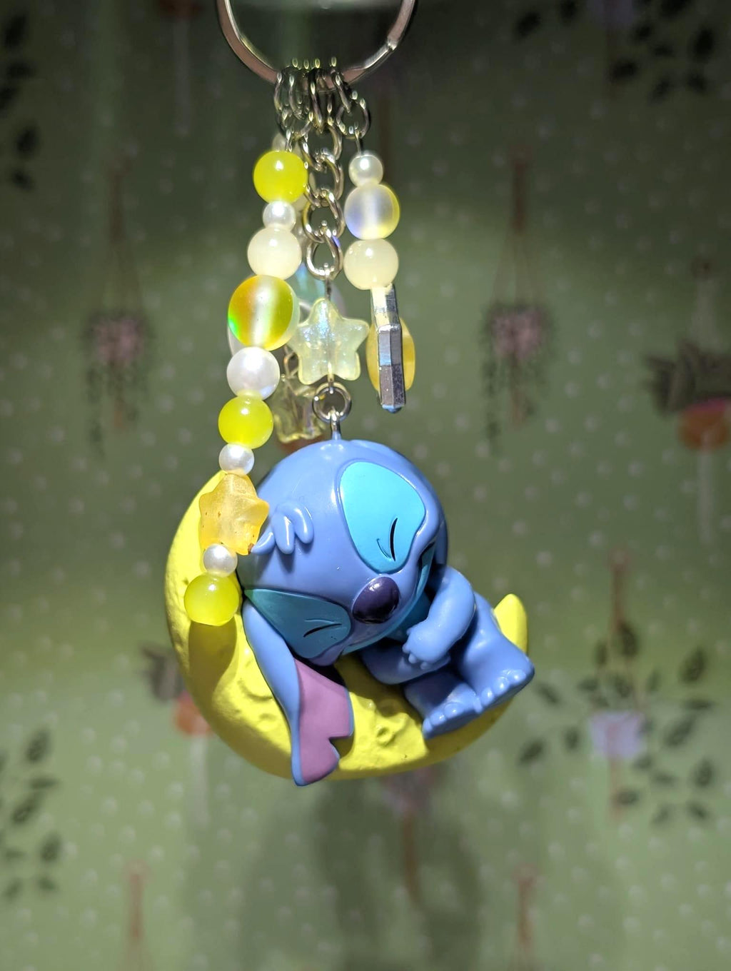 Stitch Sleeping on the Moon - Outta This World Keyring