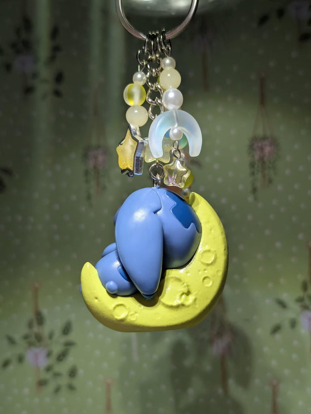 Stitch Sleeping on the Moon - Outta This World Keyring