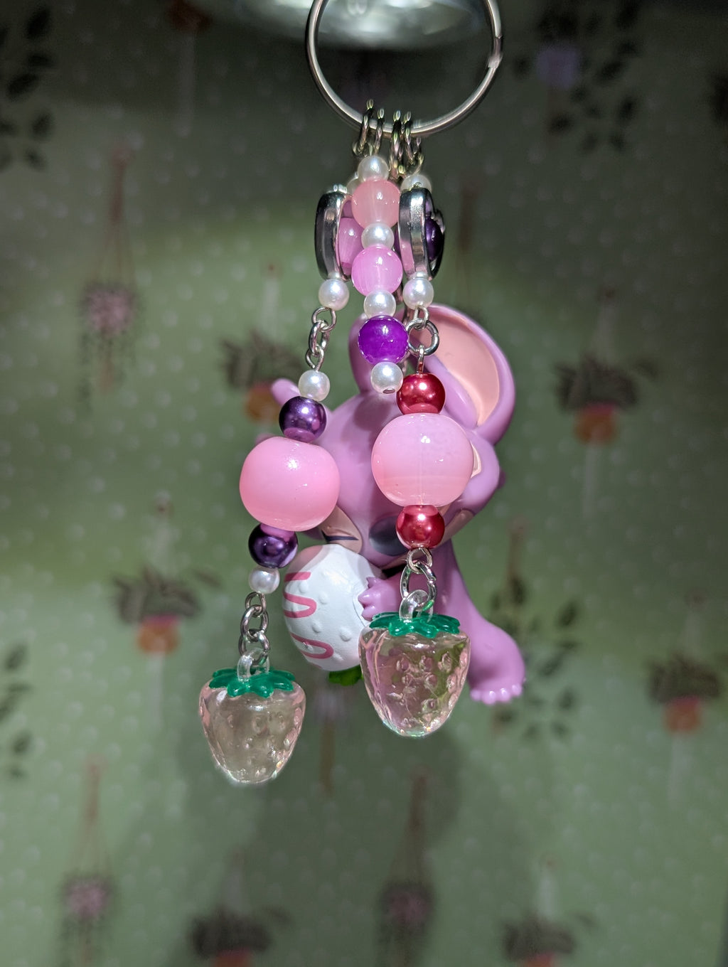 Angel Holding a Chocolate Strawberry Bag Charm