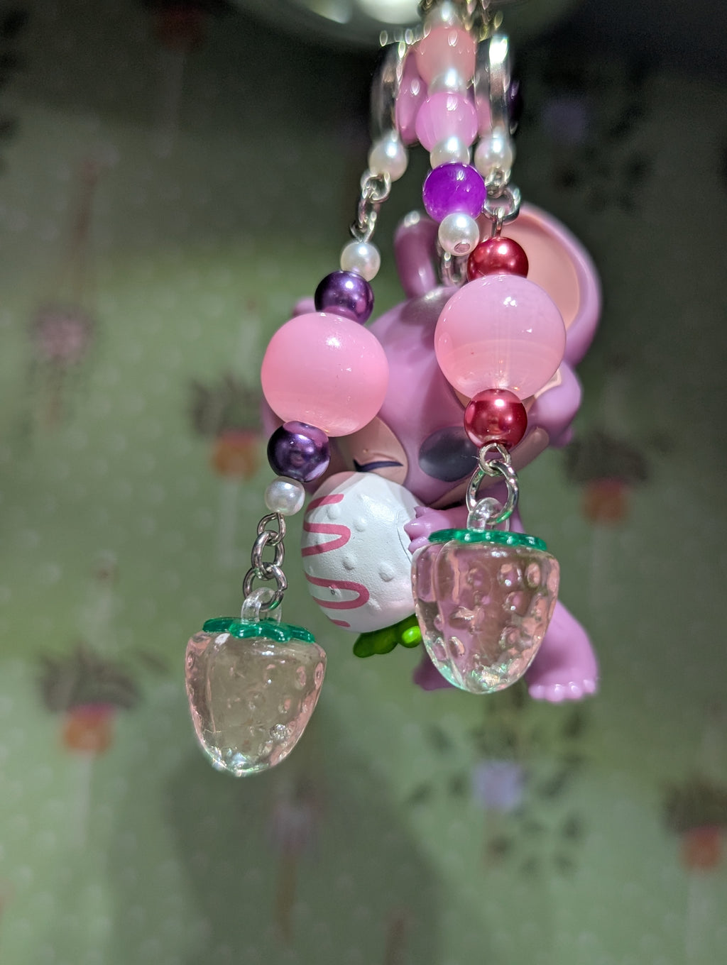 Angel Holding a Chocolate Strawberry Bag Charm