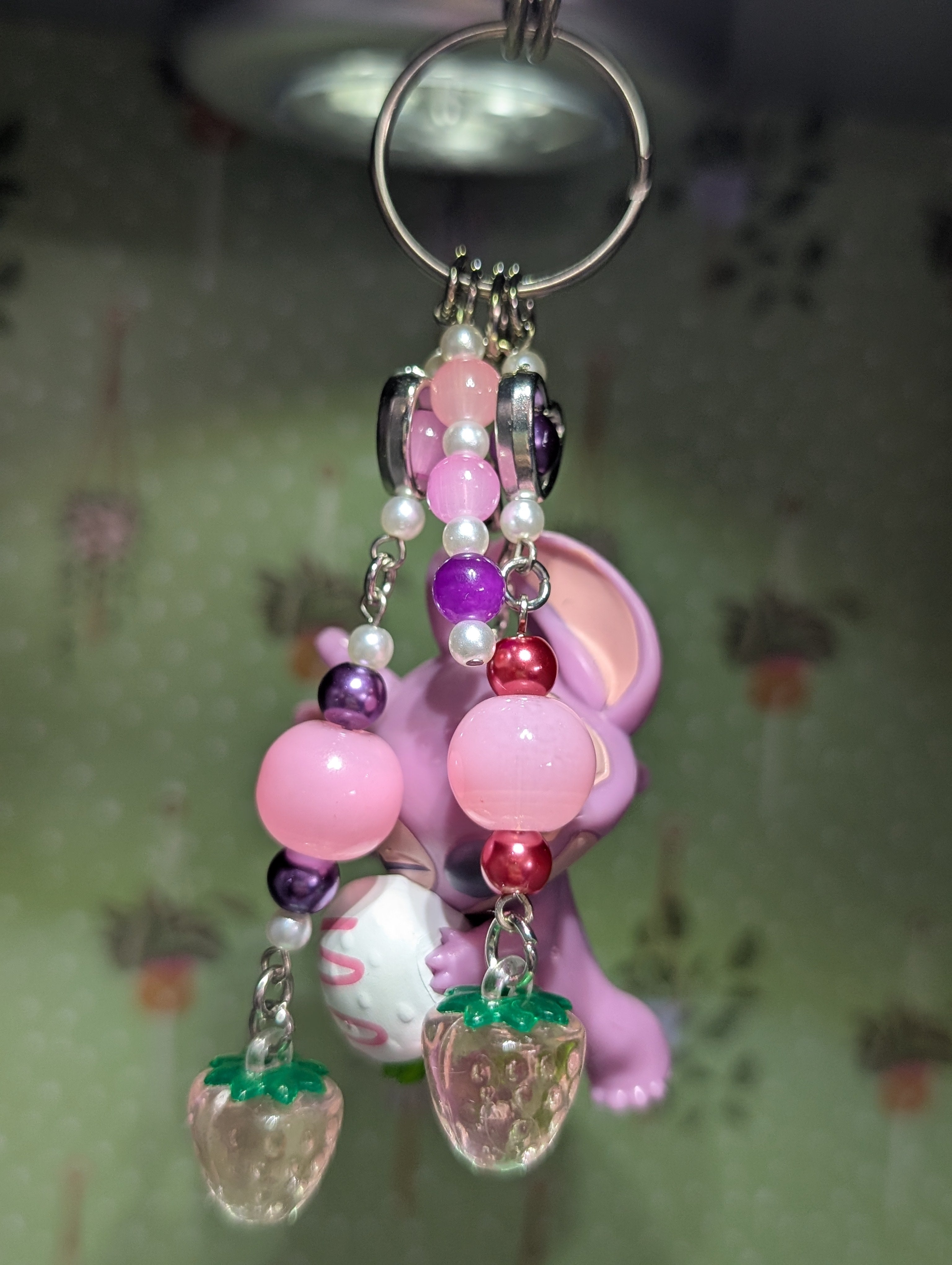 Angel Holding a Chocolate Strawberry Bag Charm