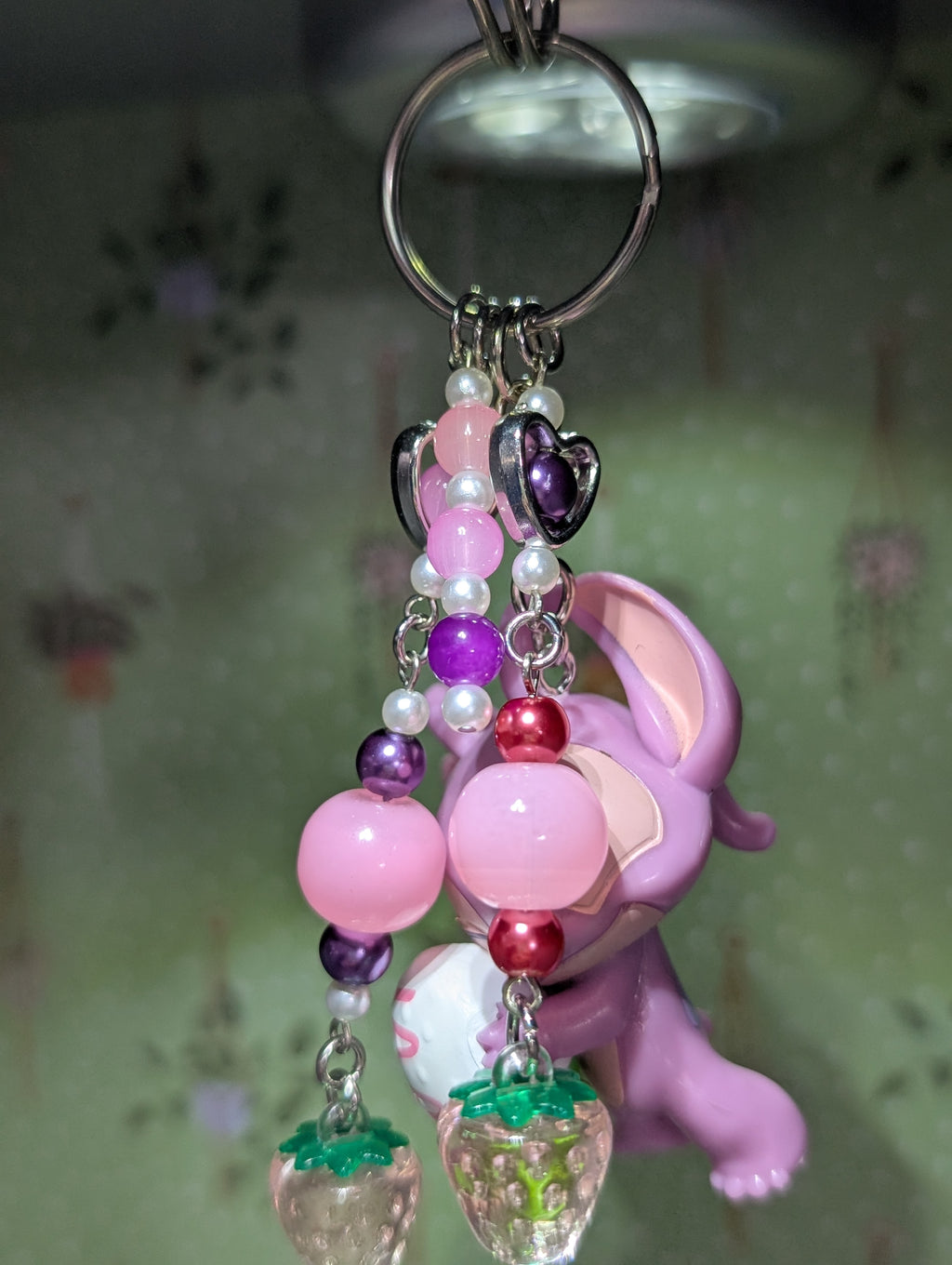 Angel Holding a Chocolate Strawberry Bag Charm