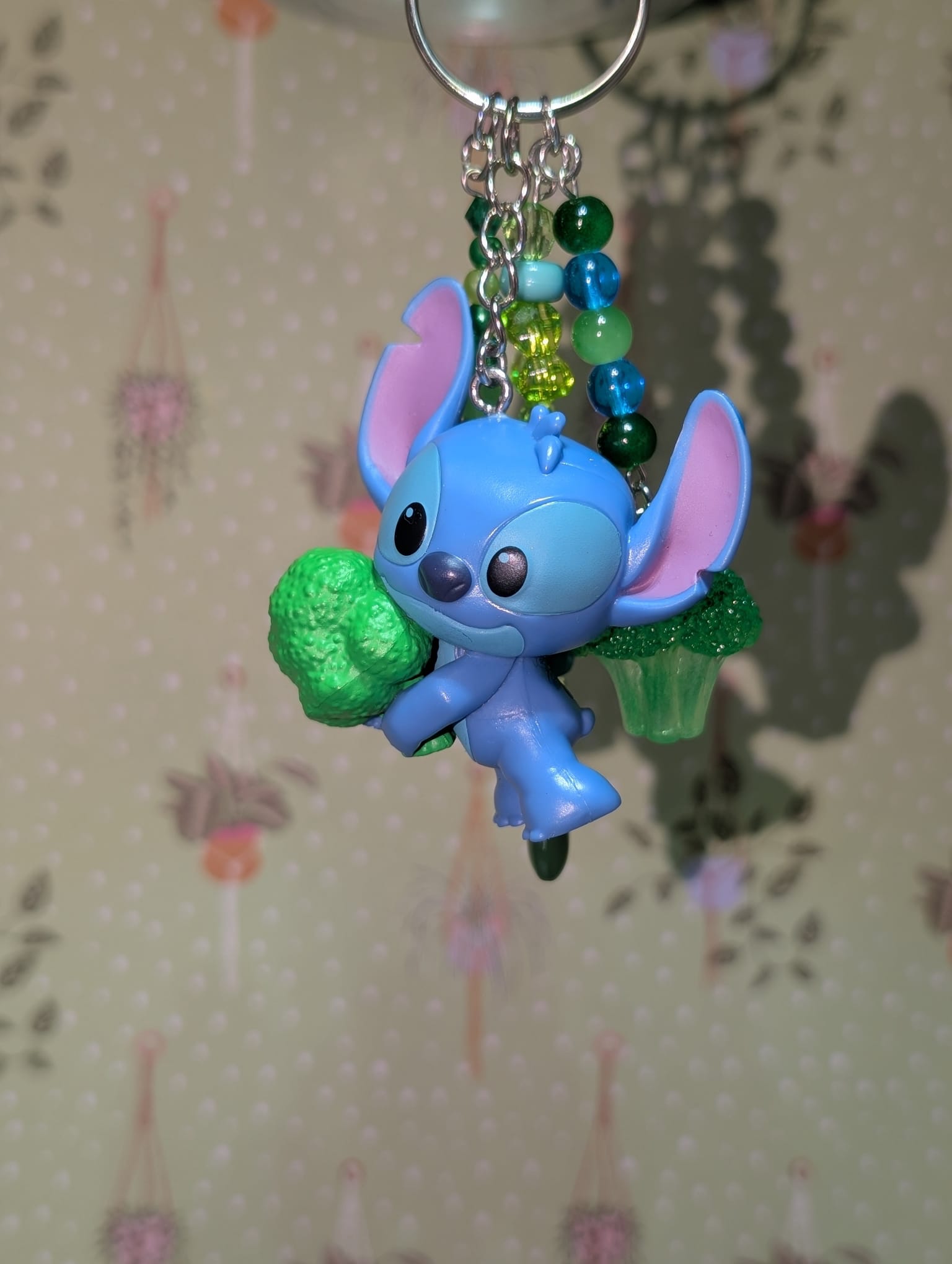 Stitch Holding a Floret of Broccoli Bag Charm