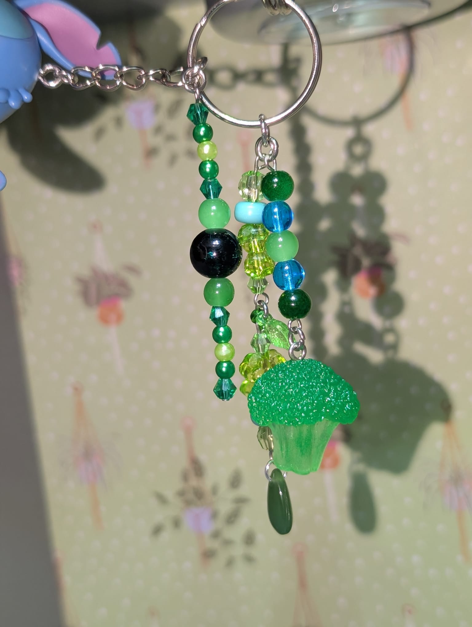 Stitch Holding a Floret of Broccoli Bag Charm