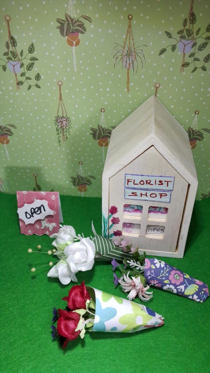 Handcrafted Florist Shop Decorative House - Handmade By Sandra