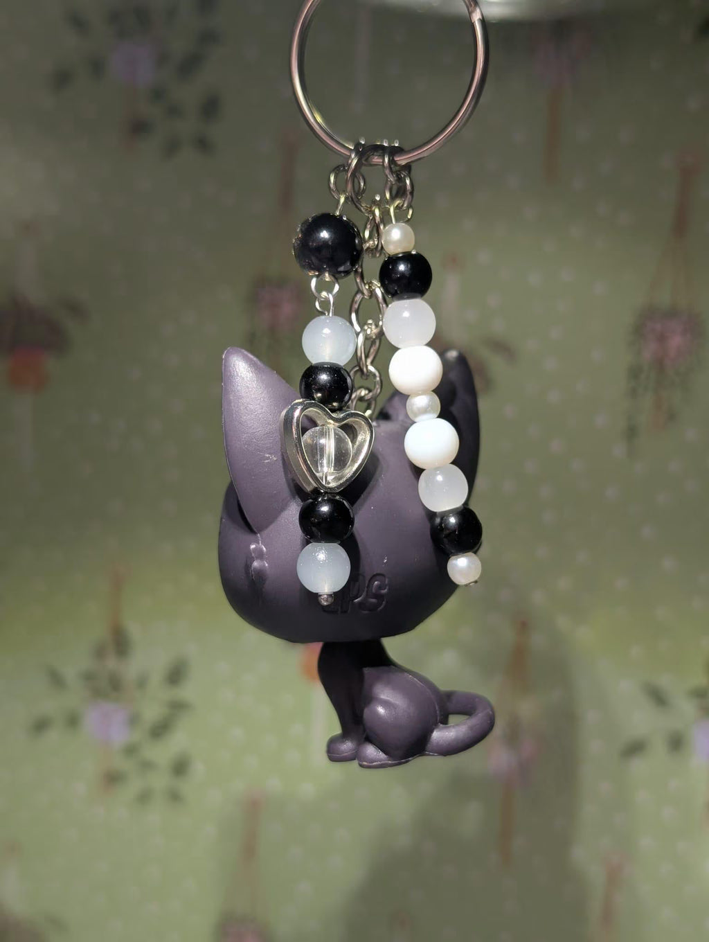 Black Cat - Genuine Littlest Pet Shop Figure Keyring / Bag Charm