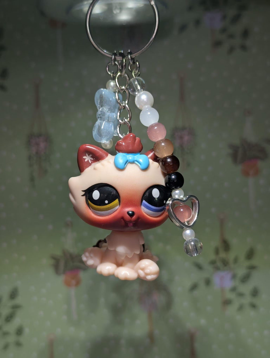 Himalayan Cat - Genuine Littlest Pet Shop Figure Keyring / Bag Charm