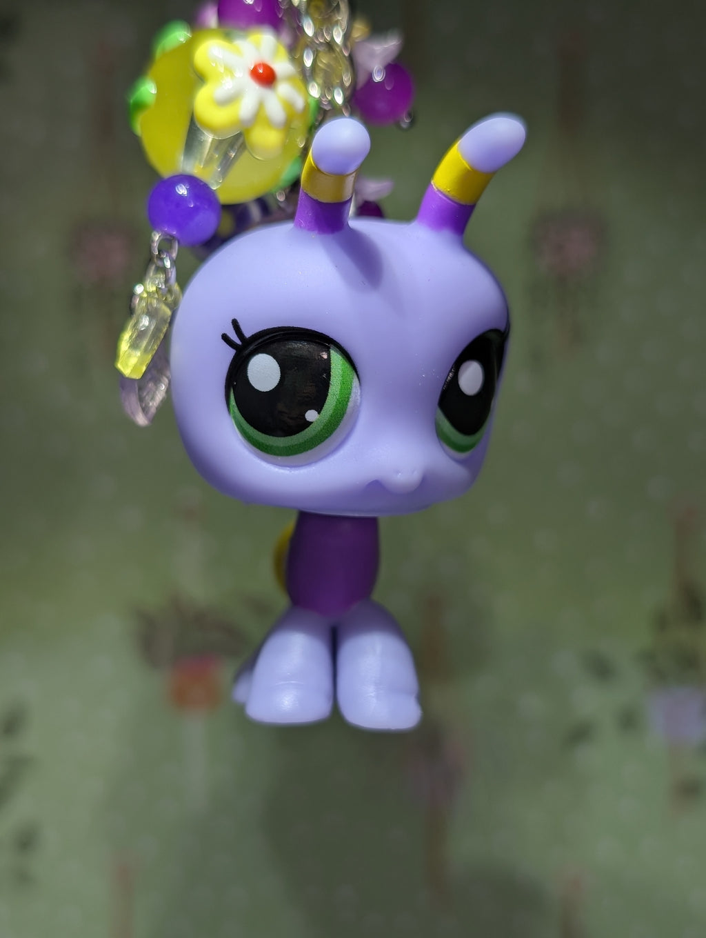 Purple Bug - Genuine Littlest Pet Shop Figure Keyring / Bag Charm