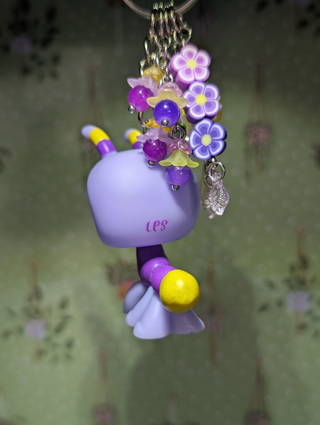 Purple Bug - Genuine Littlest Pet Shop Figure Keyring / Bag Charm