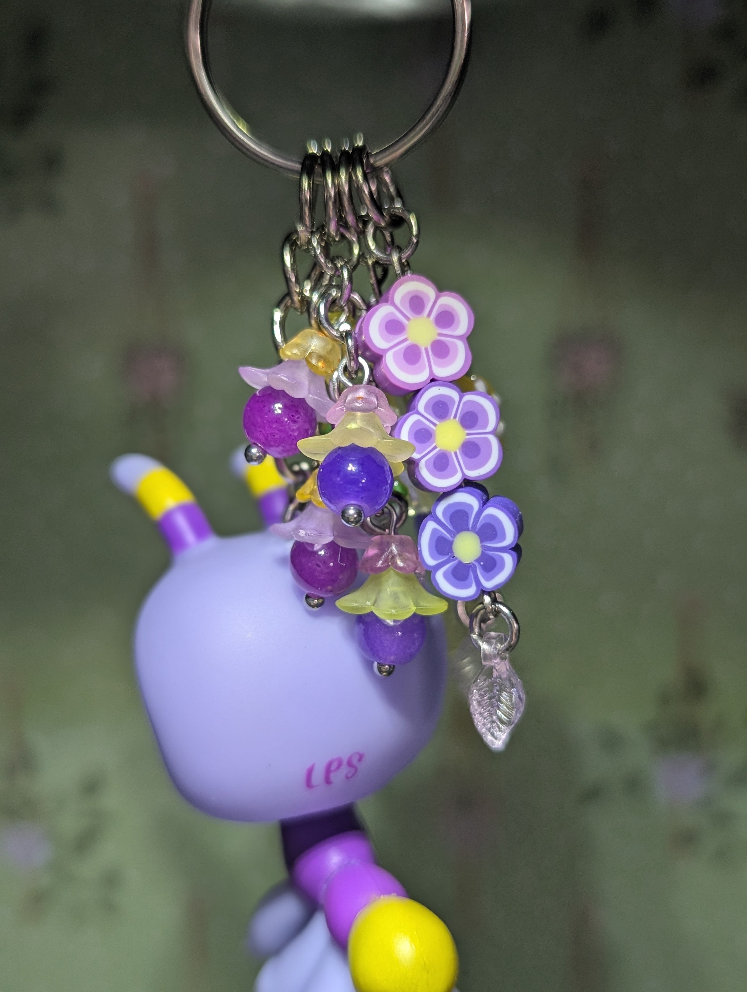 Purple Bug - Genuine Littlest Pet Shop Figure Keyring / Bag Charm