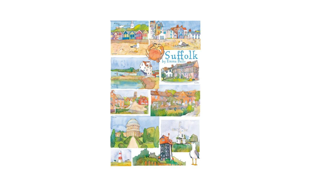Suffolk by Emma Ball - 250 Piece Jigsaw
