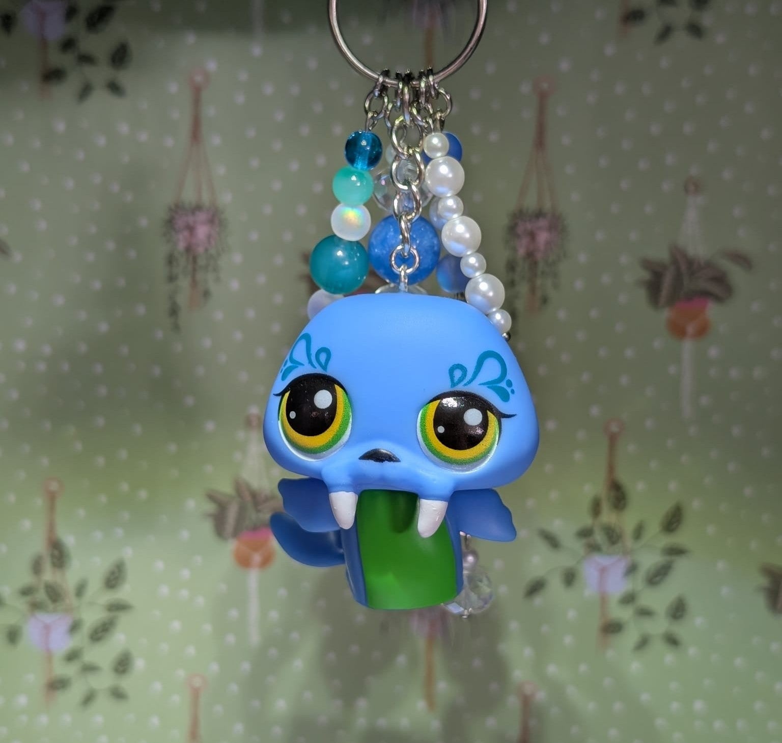 Blue Walrus - Genuine Littlest Pet Shop Figure Keyring / Bag Charm
