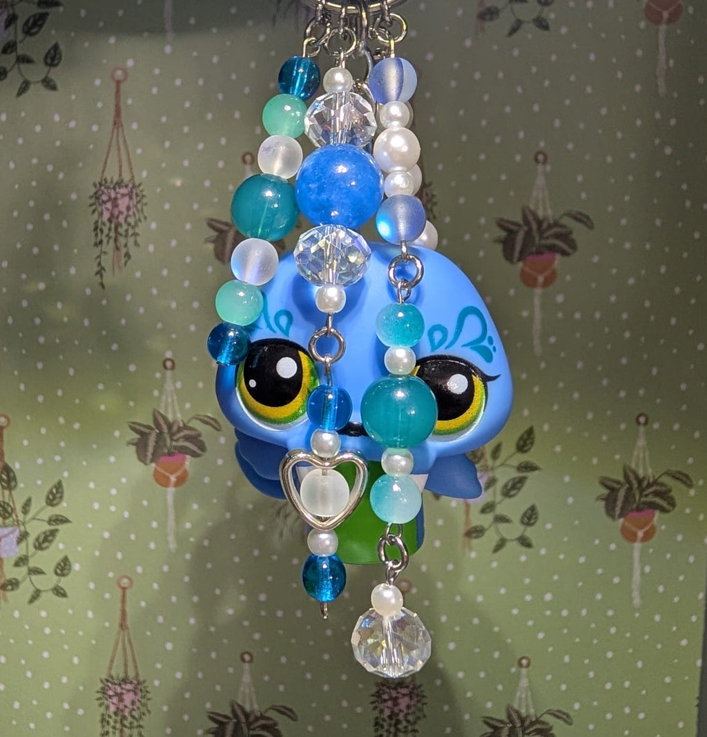 Blue Walrus - Genuine Littlest Pet Shop Figure Keyring / Bag Charm