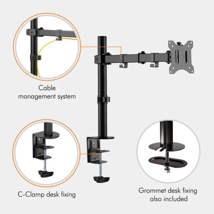 VonHaus - Monitor Mount with Desk Clamp