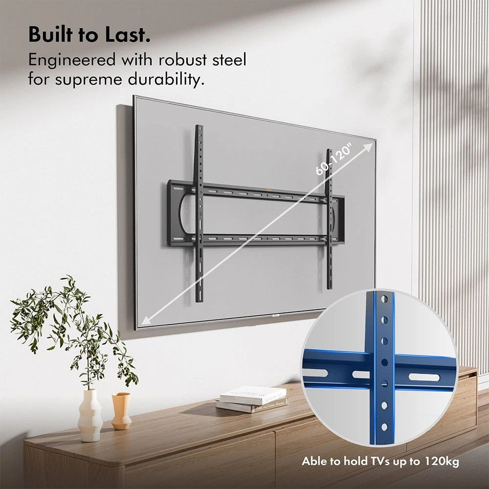 Wall-Mounted TV Bracket - Supports TVs with a Diagonal Length of 60-120"