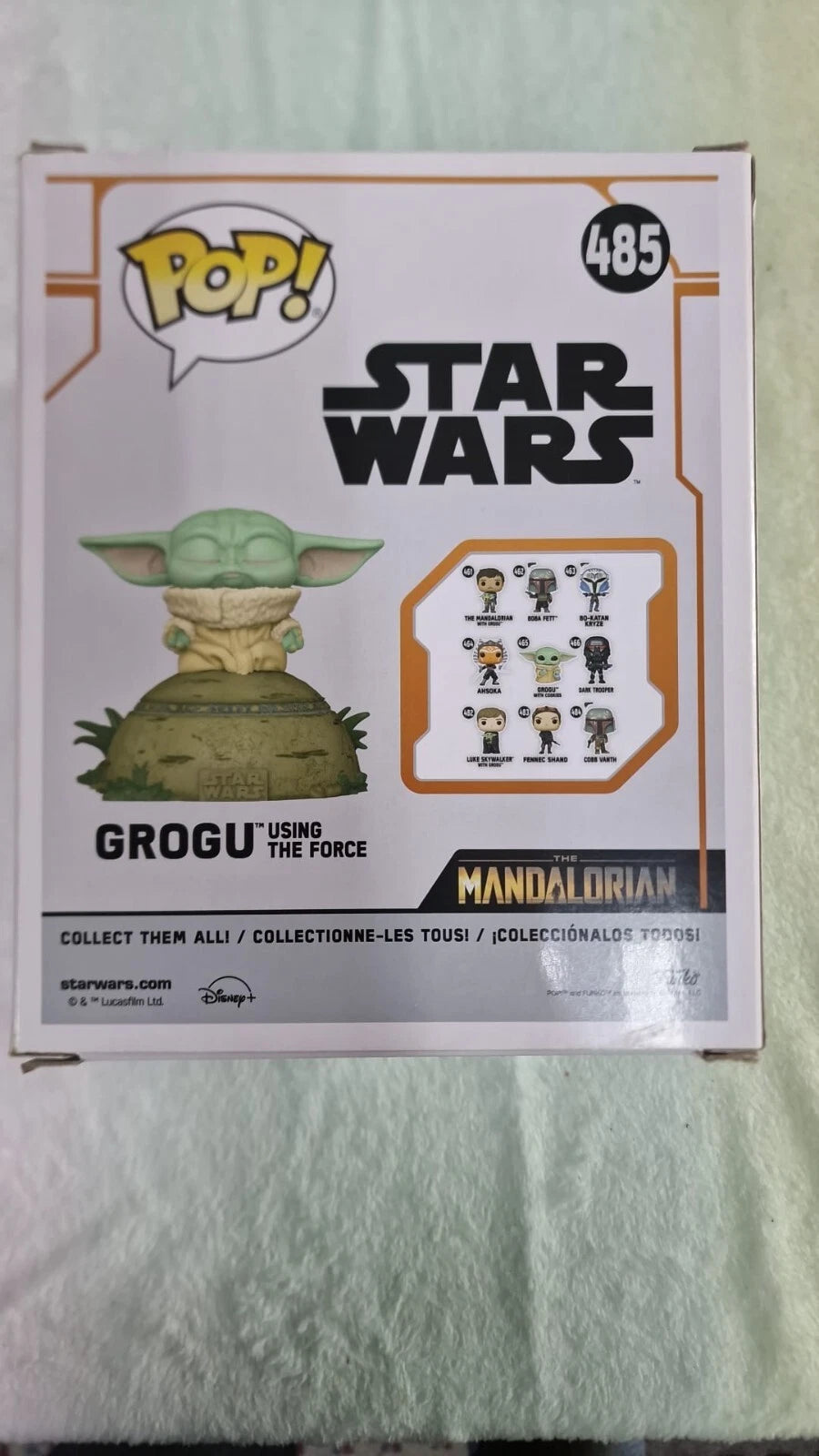 Funko Pop! - #485 StarWars - The Mandalorian - The Child (Grogu) Using The Force