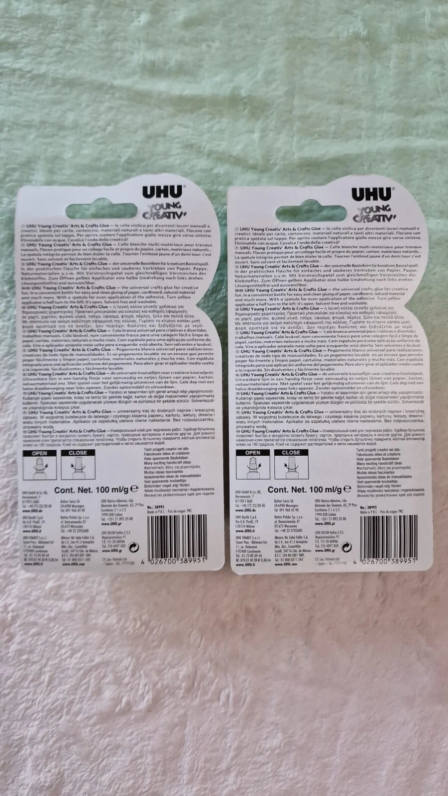 UHU Arts & Craft Glue - 100g *Pack of 2*