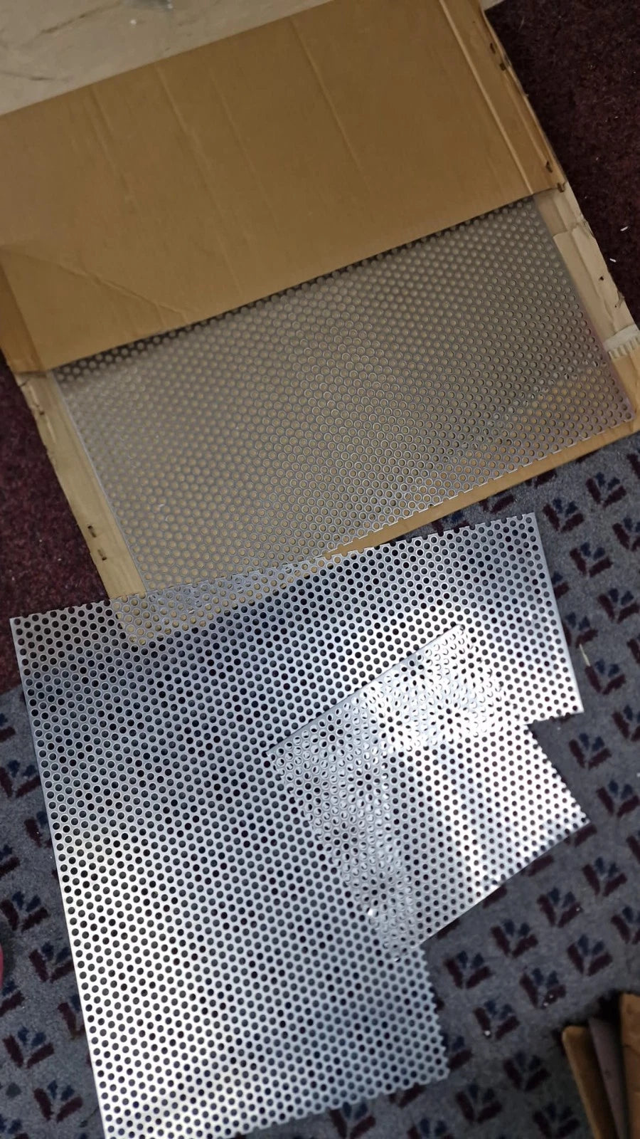 Aluminium Perforated Metal Sheets (500mm x 500mm & 1.2mm Thick)