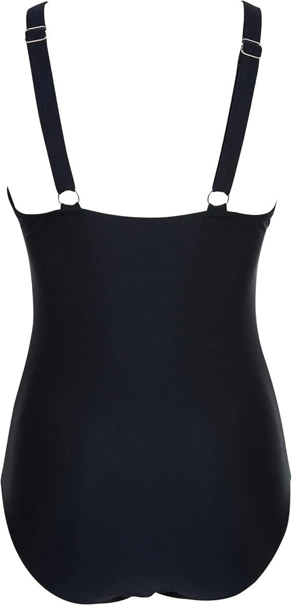 Mesh Swimming Costume (M) - Tummy Control & Removable Padding