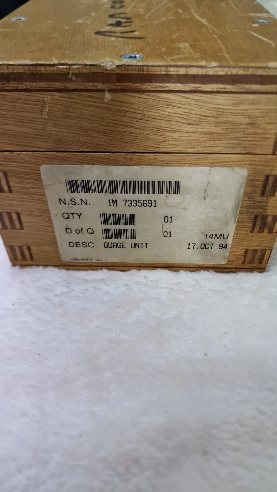 RAF Aircraft Test Gauge Kit Erma Ltd with box - Vintage Collectible