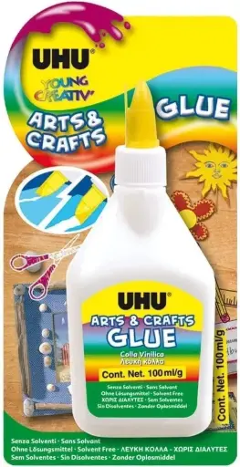 [D2] UHU - Arts & Craft Glue (100g) Fast, Clear-Drying Bond