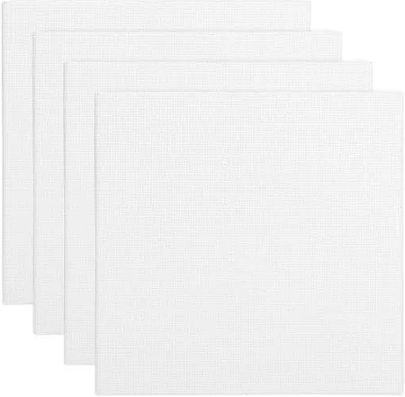 [A08] Cotton Art Canvas Panels - Square - 8 x 8" / 20 x 20cm - Pack of 7