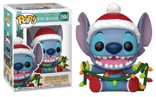 [A14] Funko Pop! (#1504) Lilo & Stitch - Stitch With Lights - Festive Figure